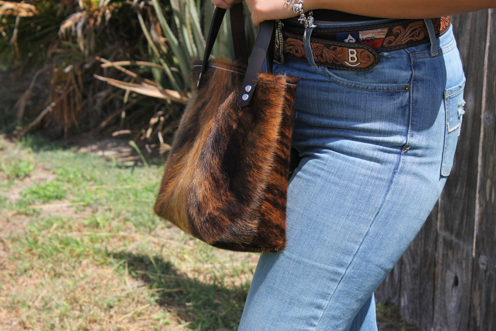 Jolene - Brindle Cowhide Spine #2