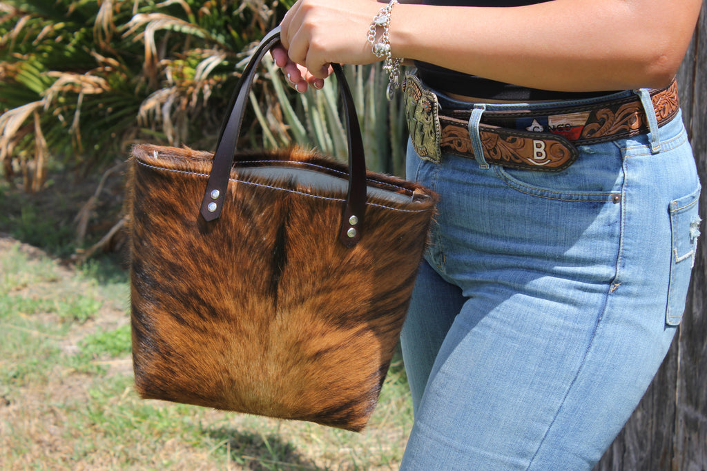 Jolene - Brindle Cowhide Spine #2