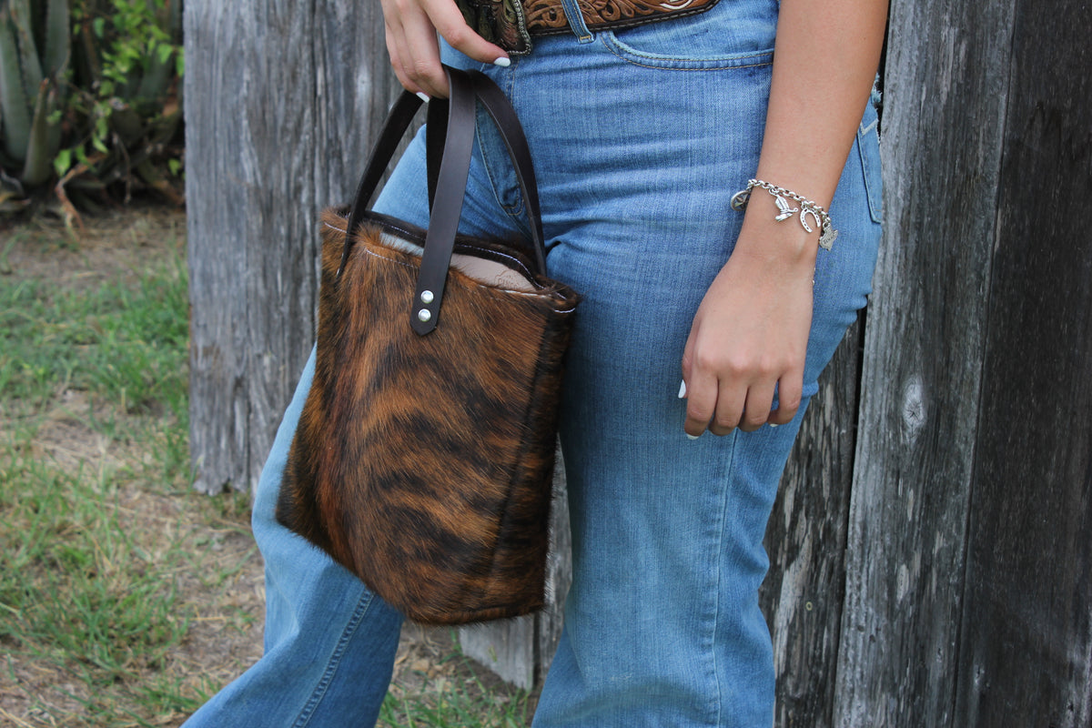 Jolene - Brindle Cowhide Spine 1