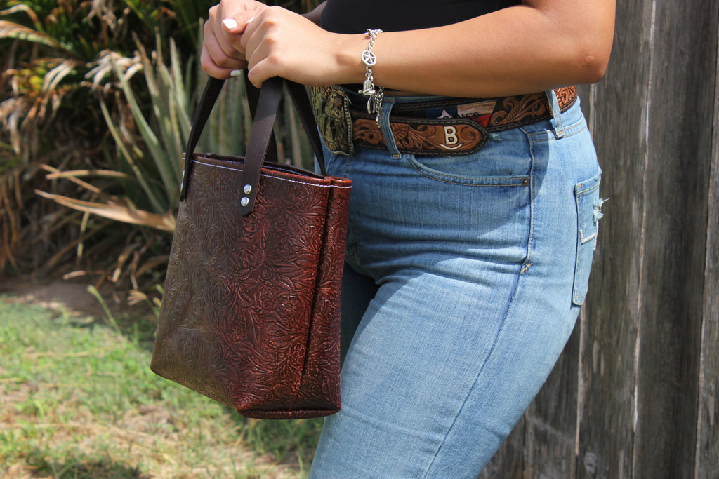 Jolene - Floral Embossed Smoked Cocoa