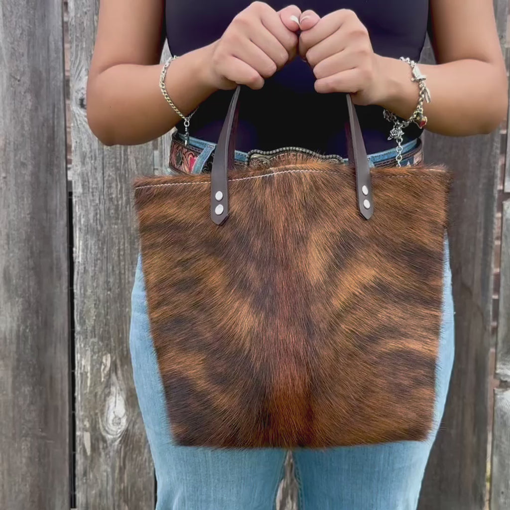 Jolene - Brindle Cowhide Spine 1