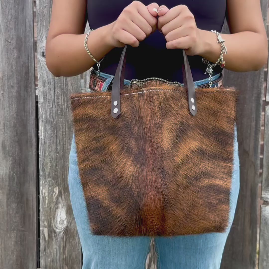 Jolene - Brindle Cowhide Spine 1