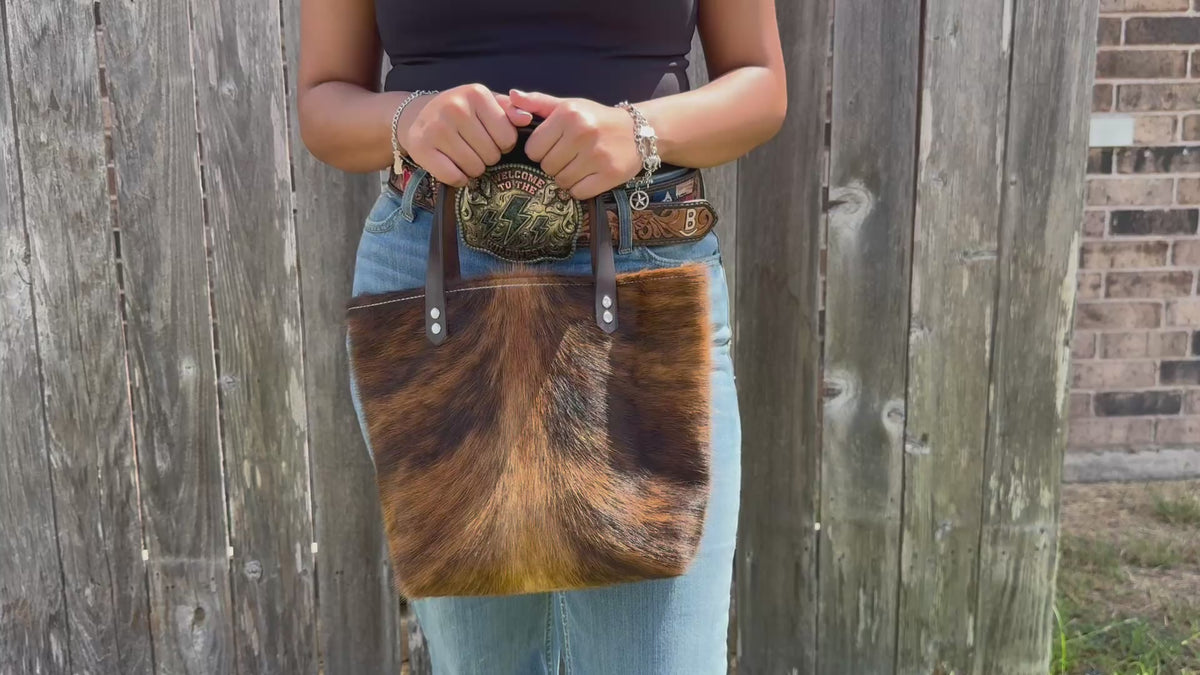 Jolene - Brindle Cowhide Spine #2